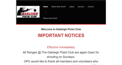 Desktop Screenshot of oakleighpistolclub.com