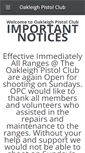 Mobile Screenshot of oakleighpistolclub.com