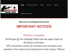 Tablet Screenshot of oakleighpistolclub.com